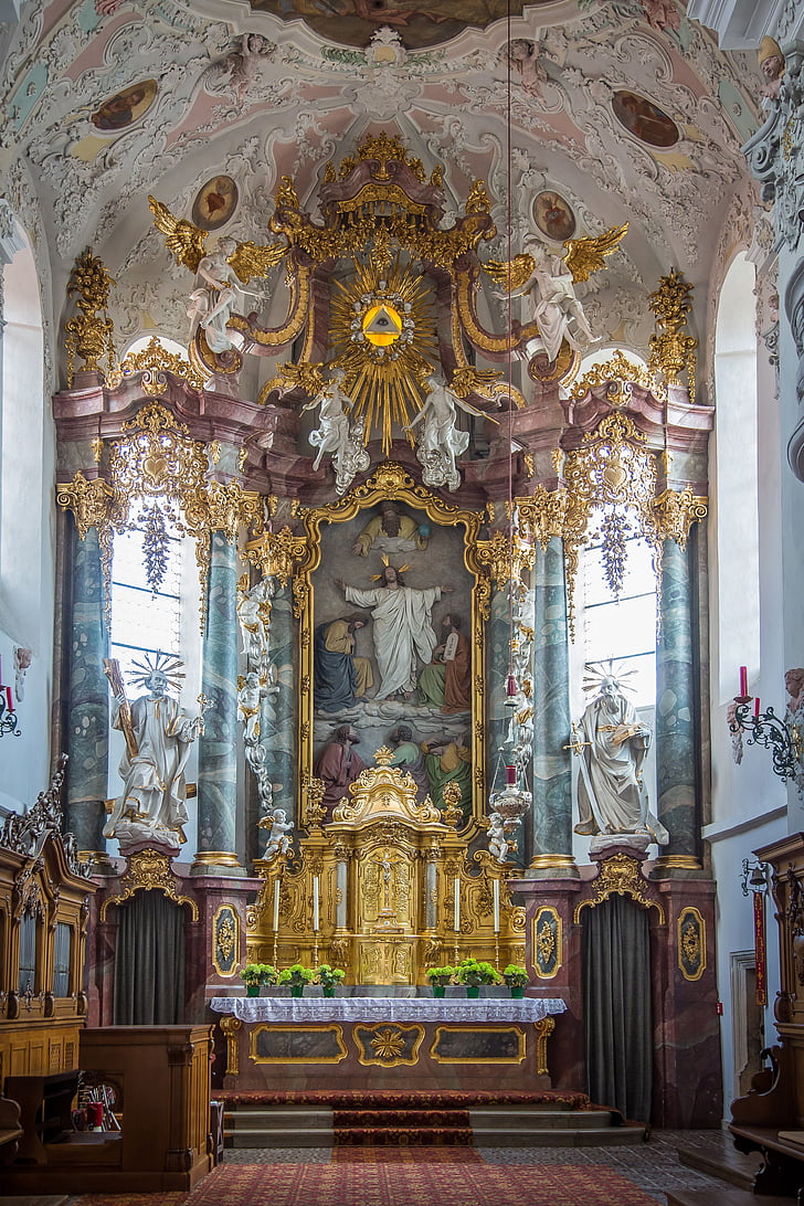 Cham, St jacob, kostel, oltář, katolické, křesťanství, Bavorsko