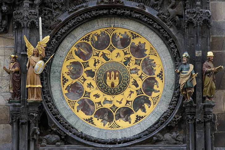 Ceasul Astronomic, ceas, istorie, Praga, arhitectura, diligenţă, arta