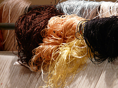 lana, seta, centro di tessitura di tappeti, legatura, tappeto