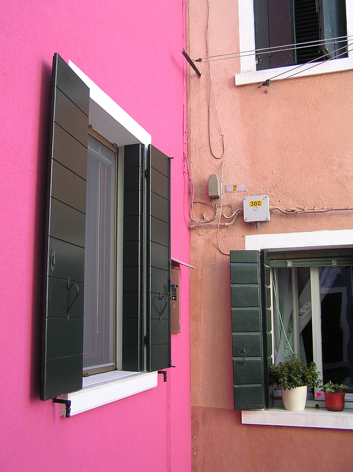 Burano, Fassade, Architektur, Folklore, Italien