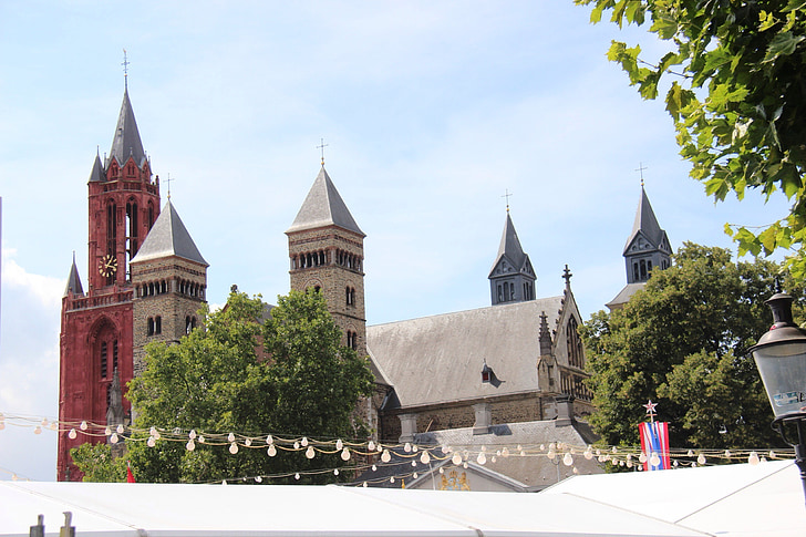 kerk, kerktoren, toren, Maastricht, Center, gebouw, het platform