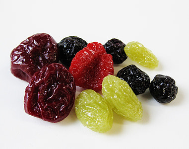 secado, fruta, pasas de uva, cerezo, Blueberry, frambuesa