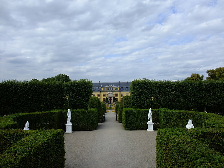 Hanover, herrenhäuser gardens, Sân vườn, orangery, công viên, vàng, lâu đài
