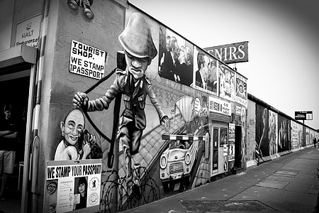 Berlin, zid, umjetnost, Njemačka, grafiti, komunizam, rat