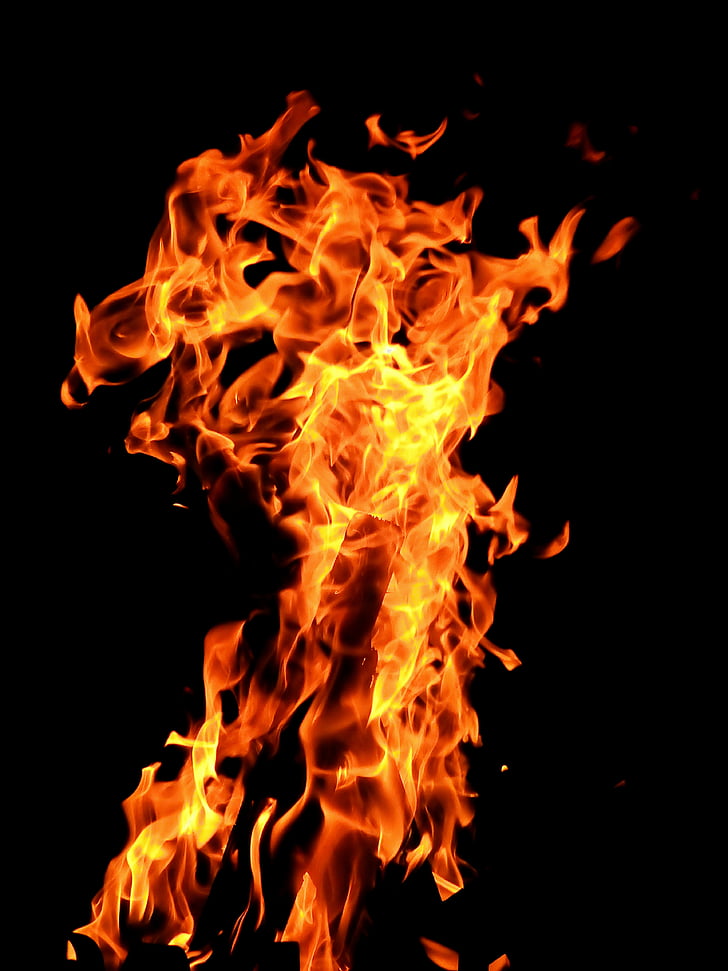 foc, flama, cremar, foc de fusta, calenta, marca, bonica