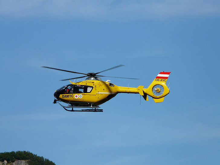 helikopters, glābšanas helikoptera, gaisa glābšanas, neatliekamās medicīniskās palīdzības helikopters, muša, aviācijas, rotors