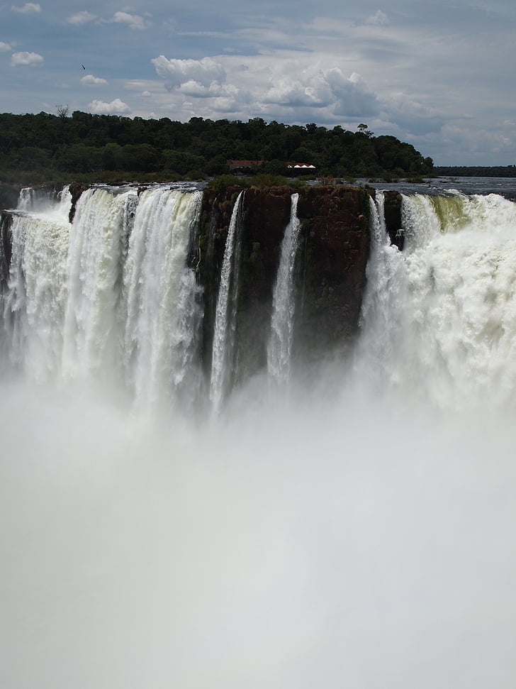 cascata, Iguazu, cade, Brasil, natura, fiume, acqua