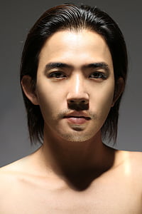 fristående, ansikte, personen, män, Thailand, modell