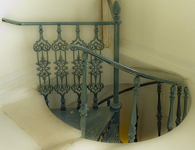 escalier, vieux, intérieur, Vintage, fer, Retro, Page d’accueil