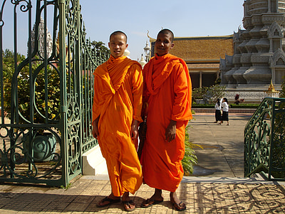 Monk, religion, munkar, buddhismen, kloster, trogna, tro