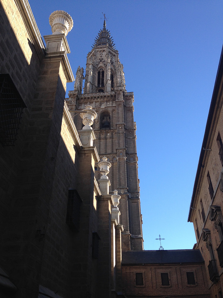 toledo, cathedral, spain, old town, gothic art, monuments