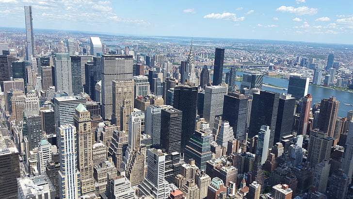 new york city, skyline, skyscrapers, new york, highrises