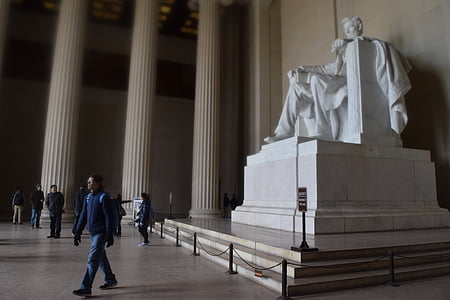 에이브러햄 링컨, 관광, 워싱턴, 미국, 미국, 대통령, 기념관