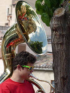 helicó, instrument de vent, Xaranga, música, músic, musical instrument, trompeta