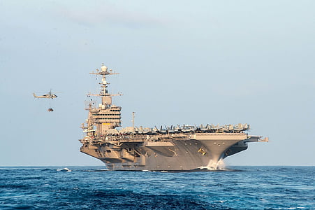 кораб, самолетоносач, САЩ флот, USS Джон c stennis, военни, море, океан
