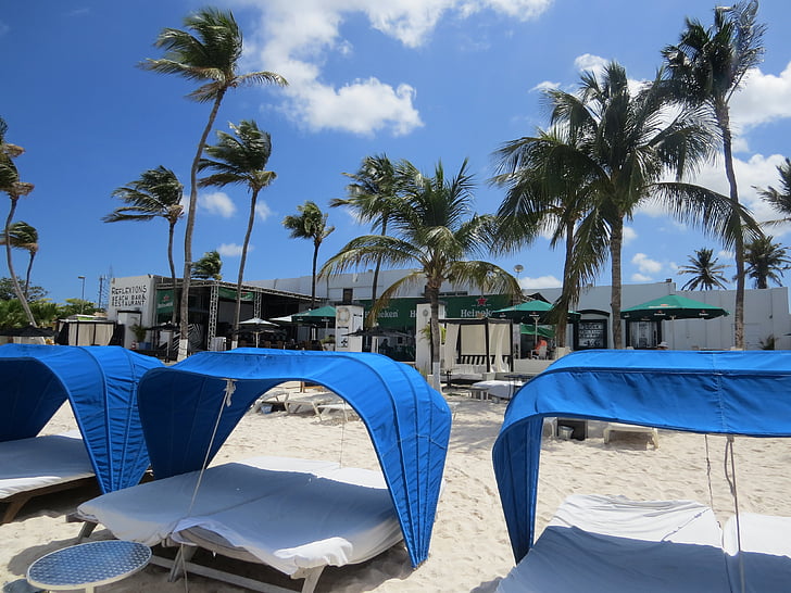 platja, Aruba, relaxar-se, vacances, l'estiu, Mar, complex turístic