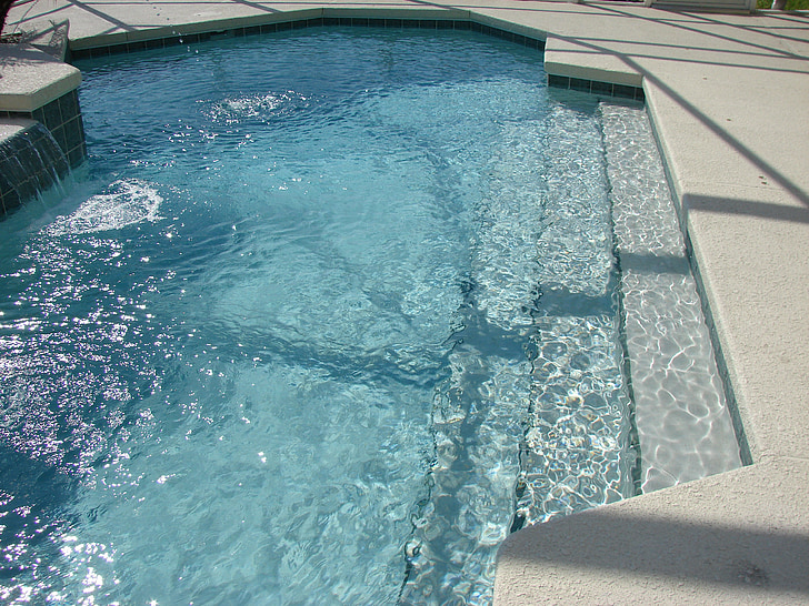 pool steps, pool, swimming, spa, brick paver, pool water, swimming pool