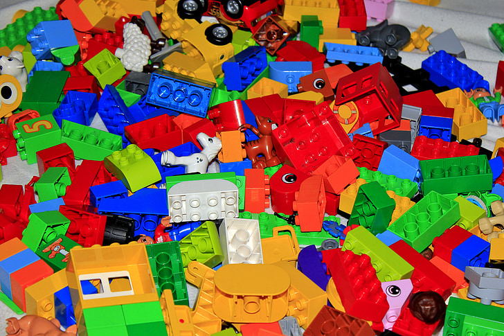 blocos de Lego, brinquedos, infantil