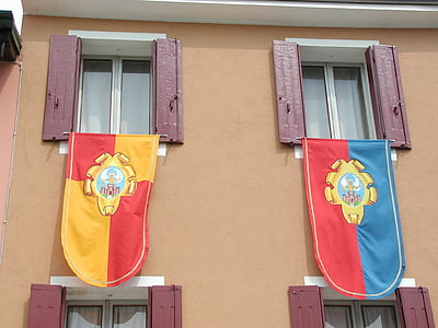 Fassade, verziert, Italien, erste Kommunion, Juni