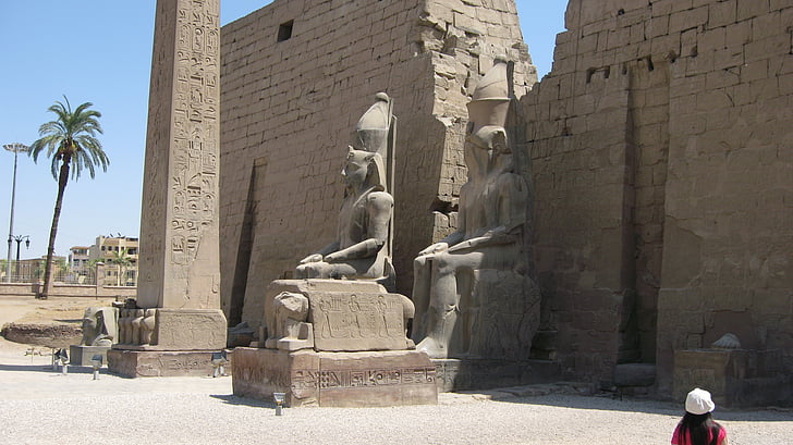 Karnak, tempelet, Luxor, gamle, turisme, Egypt, monument