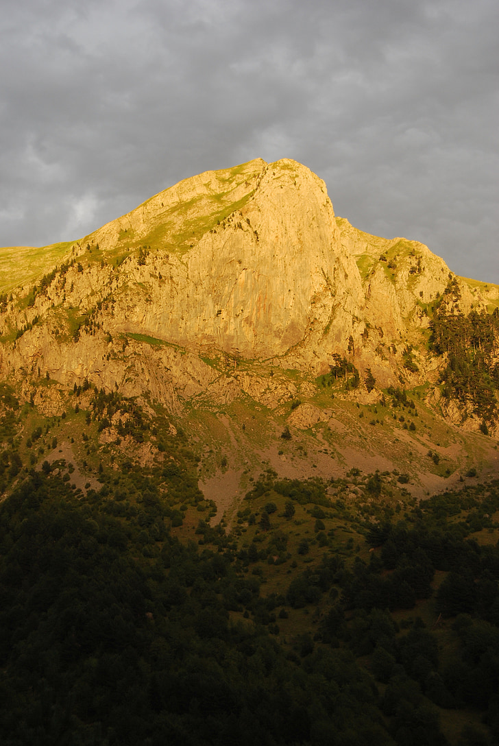 kalns, Pyrénées, jaca, ainava, daba, augstu kalnos, skats