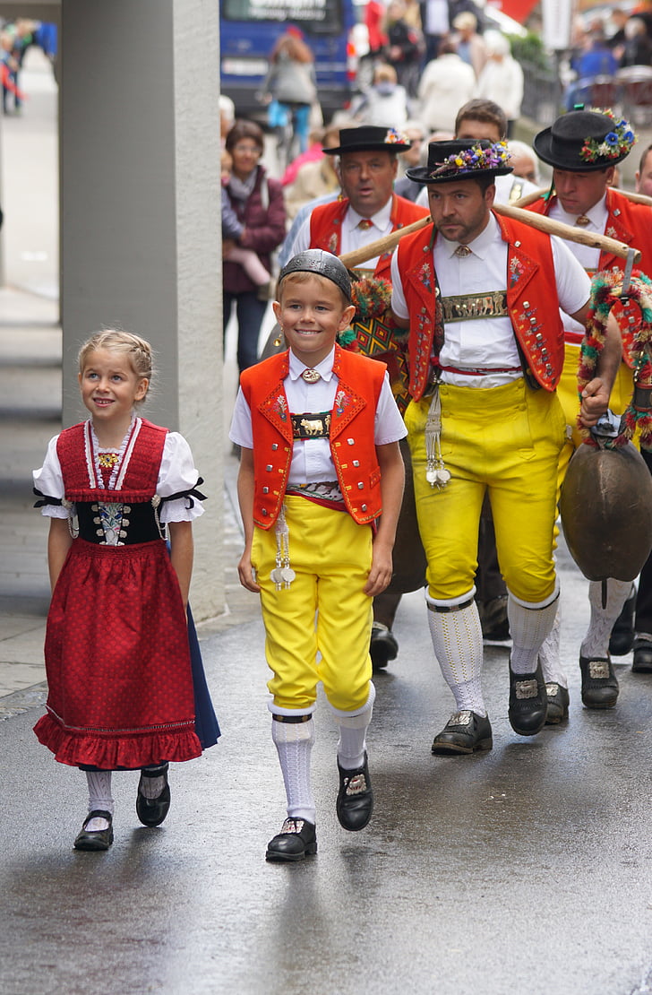 cattle show, appenzell, village, sennen, costume, singing, zauren