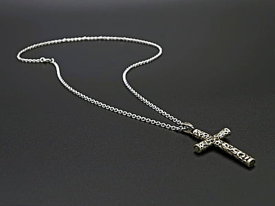 cross, chain, christian, crucifix, church, holy, spiritual