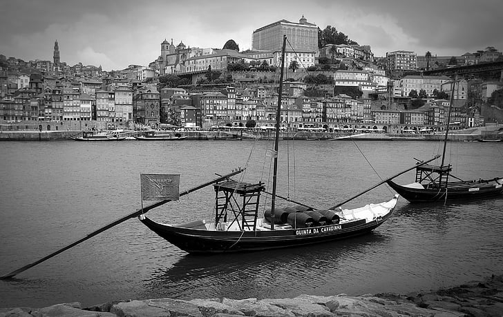 Porto, Portugāle, osta, portu Vīns, laivas, Vecrīgā, tūrisms