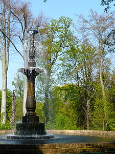 Peacock øya, brunne, fontene, Berlin, Havel, treet, Park - mann gjorde plass