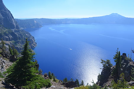 Lac, Lac de cratère, volcan, paysage, nature, Tourisme, eau