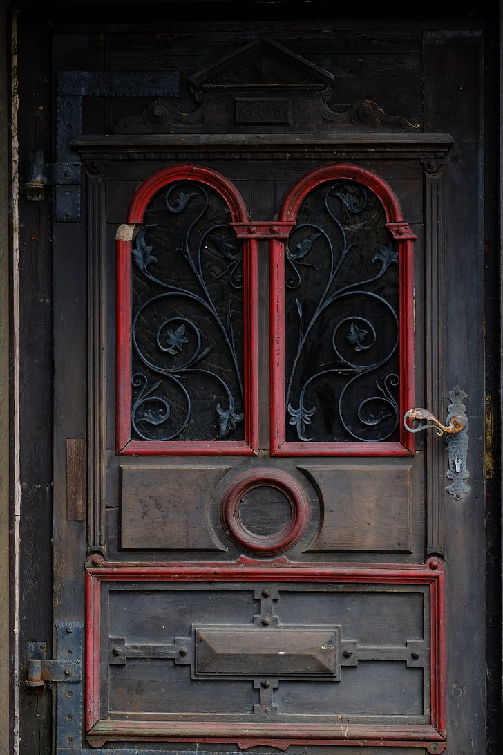 įėjimo durys, medinės durys, įvestis, durys, senas, durų, senų durų