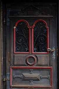 entrance door, wooden door, input, door, old, front door, old door