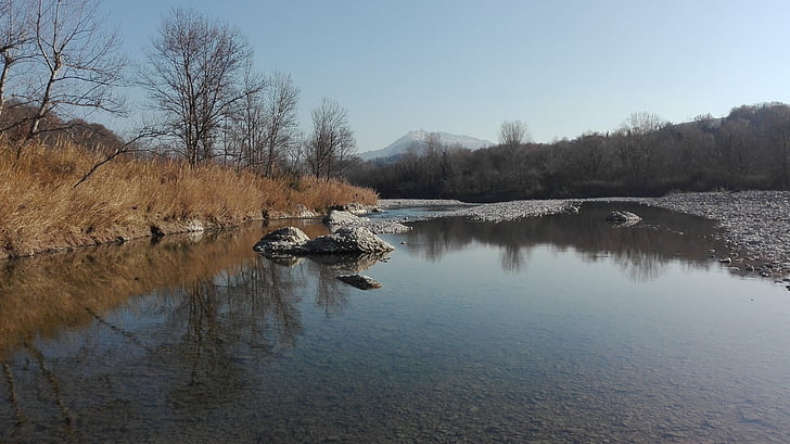 river, winter, marecchia