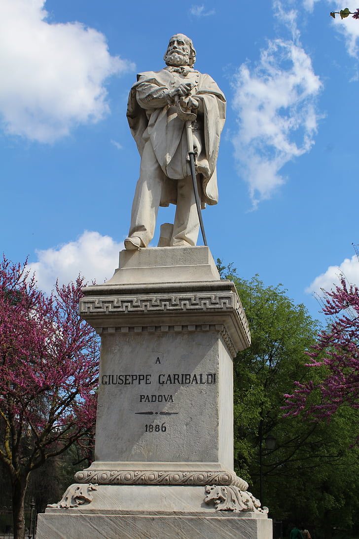 Garibaldi, heykel, anıt, Padova, Veneto, İtalya