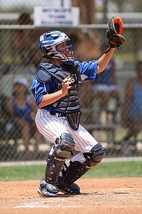 baseball, game, player, catcher, sport, field, competition