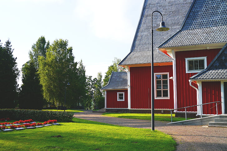 Biserica, vacanta, bar din lemn, istoric, centrul istoric al oraşului, oraşul vechi, Finlandeză