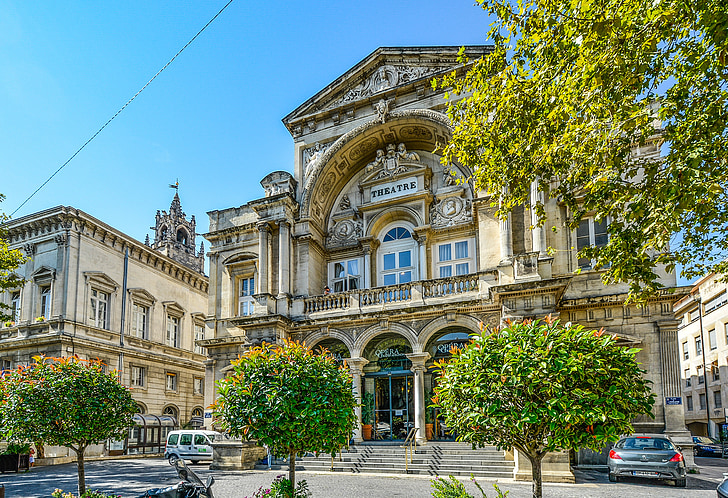 Avignon, Théâtre, Opéra, maison, France, Provence, l’Europe