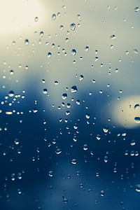 lietus, lietaus lašai, šlapiame kelyje, langas, viešai vaizdus