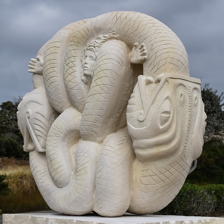 escultura, mármore, arte, Parque das esculturas, Museu ao ar livre, Ayia napa, Chipre