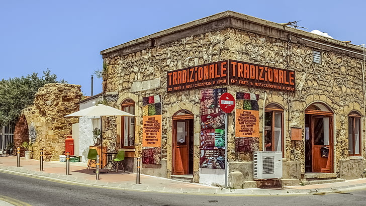 botiga, tradicional, carrer, Turisme, Pafos, Xipre