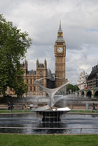 Big ben, Westminster, Europa-Parlamentet, ur, London, vartegn, historie
