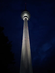 Alexanderplatz, Berlín, TV, věž, Alex, televizní věž