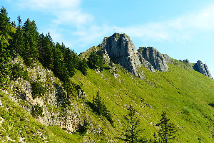 branderschrofen, 1880 m, d’escalade, Tegelberg, côté sud, montagne, alpin