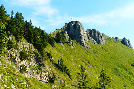 branderschrofen, 1880 m, leo núi, tegelberg, phía nam, núi, Alpine