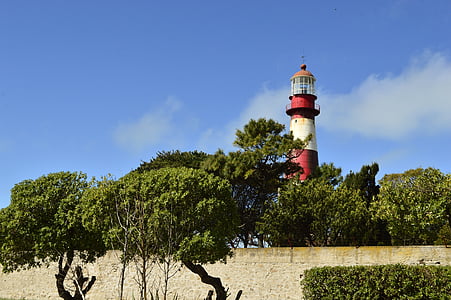 phare, plage, paysage, architecture, Mar del plata