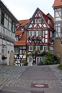 g. berg, staro mestno jedro, mesto, gäu, korngaeu, Baden württemberg, Krovište