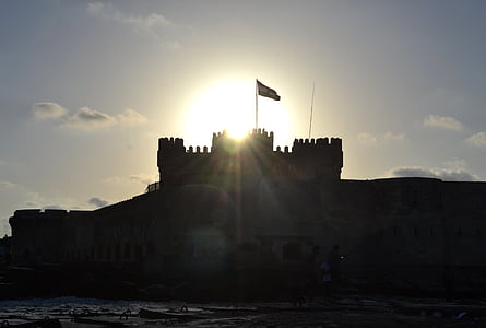Castelo, Alexandria, Egito, Mediterrâneo, Montazah, Royal, Turismo