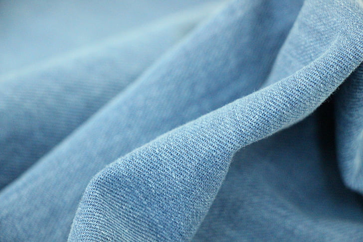 Denim, Jeans, doek, materiaal, textuur, textiel, blauw