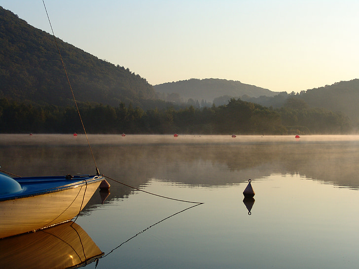 morgenstimmung, východ slunce, spuštění počítače
