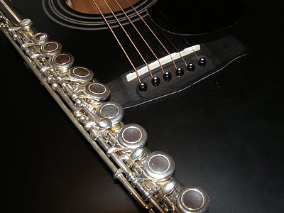 flauta, guitarra, música, acústic, musical instrument, cultura de les Arts i entreteniment, cordes d'instruments musicals
